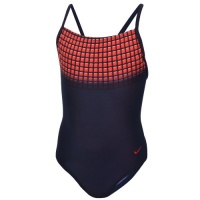 Nike Girls Swimming Swim Swimsuit Costume - Navy Blue - 12yrs Nike Girls Swimming Swim Swimsuit Costume - Navy Blue - 12yrs