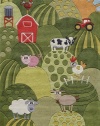 Momeni Lil Mo Barnyard Rug, Grass, 8' x 10'