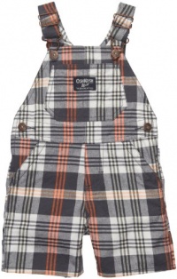 OshKosh B'Gosh Shortalls - Gray and Orange Plaid OshKosh B'Gosh Shortalls - Gray and Orange Plaid
