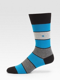 Make a bold color statement with your simple suiting and pair these thick, cotton-blend socks for a stylish office ensemble.Mid-calf height70% cotton/28% polyamide/2% elastaneMachine washImported Make a bold color statement with your simple suiting and pair these thick, cotton-blend socks for a stylish office ensemble.Mid-calf height70% cotton/28% polyamide/2% elastaneMachine washImported