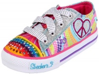 Skechers Twinkle Toes S Lights Heart Sparks Lighted Sneaker (Toddler/Little Kid/Big Kid),Silver/Multi,2.5 M US Little Kid Skechers Twinkle Toes S Lights Heart Sparks Lighted Sneaker (Toddler/Little Kid/Big Kid),Silver/Multi,2.5 M US Little Kid