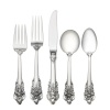 Wallace Grande Baroque 66-Piece Place Set with Cream Soup Spoon, Service for 12