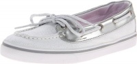 Sperry Top-Sider Biscayne 1-Eye (YB) Loafer (Little Kid/Big Kid),Silver/White Sparkle,3.5 M US Big Kid