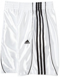 adidas Boys 8-20 Basic 3-Stripe Short,White,XL (18/20)