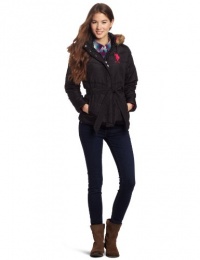 U.S. Polo Assn. Juniors Hooded Jacket With Belt U.S. Polo Assn. Juniors Hooded Jacket With Belt