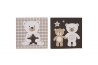 Carter's 2 Piece Canvas Wall Art, Baby Bear Carter's 2 Piece Canvas Wall Art, Baby Bear