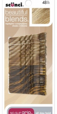 Scunci No-slip Grip Beautiful Blends Blonde Bobby Pins, 48-Count Scunci No-slip Grip Beautiful Blends Blonde Bobby Pins, 48-Count