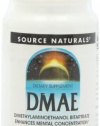Source Naturals DMAE, 351mg, 100 Tablets