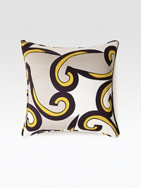 Elegant abstract pattern in graphite with touches of soft metallic gold on lustrous cotton sateen.20 squareCottonMachine washImported Elegant abstract pattern in graphite with touches of soft metallic gold on lustrous cotton sateen.20 squareCottonMachine washImported