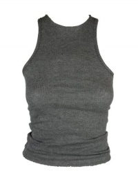 Assembly Womens Swim Ribbed Raw Edge Sleeveless Tank Top