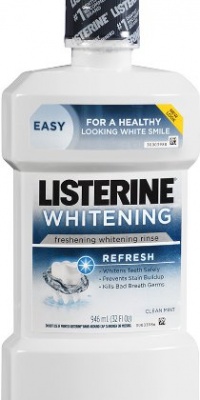 Listerine Whitening Pre-Brush Rinse, Clean Mint, 32 Ounce (1 quart) Listerine Whitening Pre-Brush Rinse, Clean Mint, 32 Ounce (1 quart)