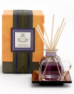 Presented in a beautiful hand-blown Italian crystal perfume bottle with glass stopper, Agraria Lavender and Rosemary PetitEssence is filled with a special formulation of unique lavender and rosemary fragrance oil, a blend of French lavender and Italian rosemary enriched with the zest of bergamot and a few drops of English amber.Elegantly gift-boxed with seven 5-inch bamboo reeds 1.7 oz. Includes tray