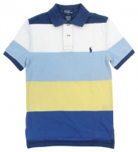 Polo Ralph Lauren Boys Lifesaver Striped Mesh Pony Logo Polo Shirt - 2/2T Polo Ralph Lauren Boys Lifesaver Striped Mesh Pony Logo Polo Shirt - 2/2T