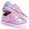 Skechers Cali Girls' Twinkle Toes: S Lights - Lovable (Toddler-Youth) - Pink-Hot Pink-Turquoise