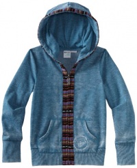 Roxy Kids Girls 7-16 Hola Embellished Hoodie, Teepee Turq, Medium Roxy Kids Girls 7-16 Hola Embellished Hoodie, Teepee Turq, Medium