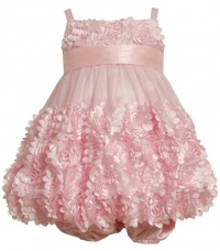 Size-3/6M, Pink, BNJ-7780R 2-Piece Flutter-Die-Cut Flower Border Mesh Bubble Dress,R07780 Bonnie Jean Baby-Newborn Size-3/6M, Pink, BNJ-7780R 2-Piece Flutter-Die-Cut Flower Border Mesh Bubble Dress,R07780 Bonnie Jean Baby-Newborn