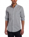 Ben Sherman Men's Plectrum Long Sleeve Pastel Marl Gingham Woven Shirt