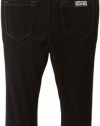 7 For All Mankind Baby-Girls Infant Skinny Velveteen Pant, Black, 12 Months