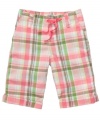Plaid and proper. These capri pants from Osh Kosh add a little fun to her pint-size, preppy style.