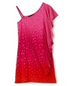 Flowers By Zoe Girl's One Shoulder Ombre Dress - Sizes 4-6X