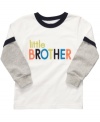 He can shout out his big boy status with this Big Brother layered tee from Carter's.