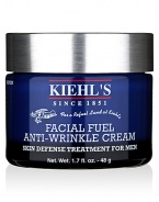 This lightweight moisturizer helps skin defend against the signs of aging, notable surface wrinkles and the loss of firmness. Made with Chestnut Extract and Soy, our formula helps skin feel strengthened and more dense so it appears firmer and the look of facial wrinkles and lines is decreased. Enriched with Vitamins C and E and extracts from citrus fruits, this cooling formula is easily absorbed to hydrate, invigorate and refresh facial appearance, helping to combat the look of fatigue. 1.7 oz.