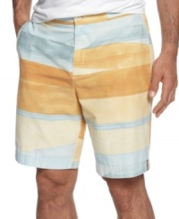 These swim trunks from Tommy Bahama will get your style lined up for summer. These swim trunks from Tommy Bahama will get your style lined up for summer.