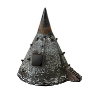 Using glass to convey a story, Bertil Vallien's shelter sculpture takes its inspiration from Native American teepees to represent that which protects us from the outside world. Using glass to convey a story, Bertil Vallien's shelter sculpture takes its inspiration from Native American teepees to represent that which protects us from the outside world.