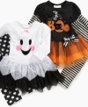 To make her as sweet as a Halloween treat, dress up your little boo with one of these Halloween tutu dress and leggings sets from Bonnie Jean. (Clearance)