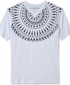 With a big bold graphic, this Sean John t-shirt redefines your basics wardrobe.