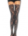 Rose Lace Stockings Thigh High With Lace Top Leg Avenue