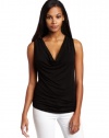 Three Dots Women's Sleeveless Cowl Neck Top