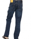 Men's WeSC Slim Fit Low Rise Straight Leg Jean in Gently Worn Stretch