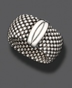 Comfort and style combine in this modern sterling silver mesh ring. Size 7.