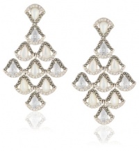 Judith Jack Amor Sterling Silver, Marcasite, Cubic Zirconia and Pearl Chandelier Drop Earrings Judith Jack Amor Sterling Silver, Marcasite, Cubic Zirconia and Pearl Chandelier Drop Earrings