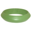 3/4 High Wooden Bangle, In Green