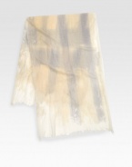 Lightweight wool blend in a muted, brushstroke pattern.23 X 7252% wool/28% nylon/20% linenHand washMade in Italy