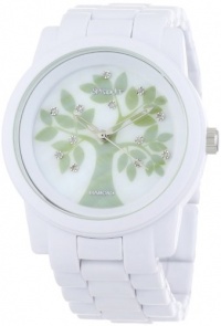 Sprout Women's ST5020MPWT Eco-Friendly Diamond Accented Tree Motif Dial and White Corn Resin Bracelet Watch Sprout Women's ST5020MPWT Eco-Friendly Diamond Accented Tree Motif Dial and White Corn Resin Bracelet Watch