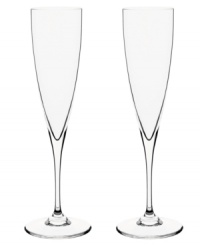 Fittingly named for the world's finest champagne maker, the Dom Perignon toasting flutes from Baccarat are the ultimate way to enjoy the bubbly. A truly exceptional way to commemorate your big day and all the anniversaries yet to come. Fittingly named for the world's finest champagne maker, the Dom Perignon toasting flutes from Baccarat are the ultimate way to enjoy the bubbly. A truly exceptional way to commemorate your big day and all the anniversaries yet to come.