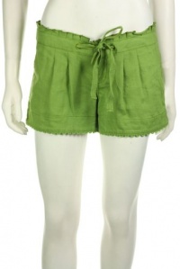 Juicy Couture Women's Miss Kateigh Pleated Soft Woven Linen Shorts Juicy Couture Women's Miss Kateigh Pleated Soft Woven Linen Shorts