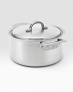 An elegant, professional-grade sauce pan is manufactured with exclusive multi-ply construction, a specially designed combination of stainless steel and aluminum alloys for lifetime performance, durability, easy cleanup and even heat distribution.Lid includedErgonomic handle constructed of investment-cast stainless steel with stay-cool vent designIncludes 18/10 stainless steel cooking surface, aluminum alloy core