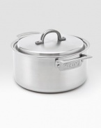 An elegant, professional-grade sauce pan is manufactured with exclusive multi-ply construction, a specially designed combination of stainless steel and aluminum alloys for lifetime performance, durability, easy cleanup and even heat distribution.Lid includedErgonomic handle constructed of investment-cast stainless steel with stay-cool vent designIncludes 18/10 stainless steel cooking surface, aluminum alloy core