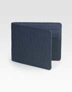 A slim, sporty essential with signature logo detail.One billfold compartmentSix credit card slotsLeather4W x 3HImported