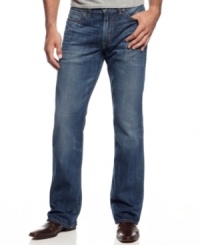 Every guy needs tried and true blues, and this pair from Lucky Brand Jeans is guaranteed to become his new favorite. Every guy needs tried and true blues, and this pair from Lucky Brand Jeans is guaranteed to become his new favorite.