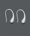 Silver sophistication. These sleek teardrop-shaped earrings will add a subtle touch to your look. Crafted in sterling silver. Approximate drop: 7/8 inch.