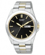 Effortlessly exude a polished presence with this handsome watch by Citizen.