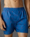 An essential three-pack of classic boxer shorts is crafted from soft woven cotton with Ralph Lauren's signature pony.