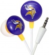 iHip NFF10200MIV NFL Minnesota Vikings Mini Ear Buds, Purple/Yellow