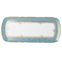 Inspired by the flamboyant designs of the 19th century, Eden Turquoise is both refined and sophisticated. This Limoges porcelain dinnerware service is a remarkable reproduction that captures the beauty of engraved gold work. Made in Limoges, France. Inspired by the flamboyant designs of the 19th century, Eden Turquoise is both refined and sophisticated. This Limoges porcelain dinnerware service is a remarkable reproduction that captures the beauty of engraved gold work. Made in Limoges, France.