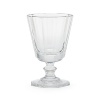 Crafted from gleaming hand-blown crystal, this hand-cut Ralph Lauren water goblet boasts an elegant art deco-inspired base.